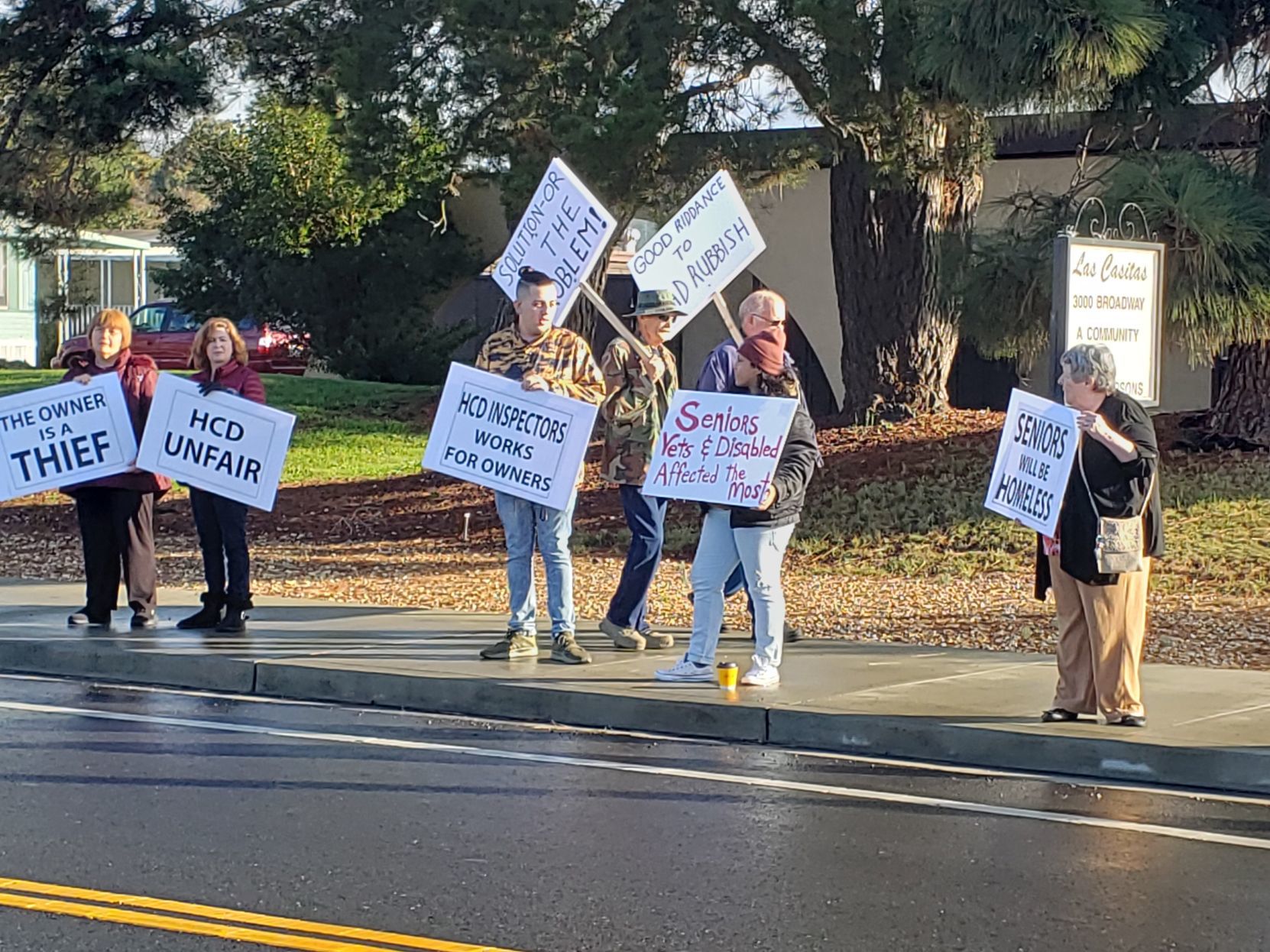 Las Casitas protest